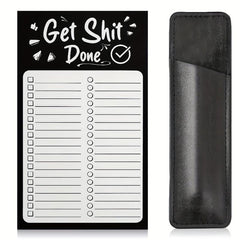 Grocery List Pads Funny Memo Notepad Magnet Refrigerator Notepad With Pen Holder