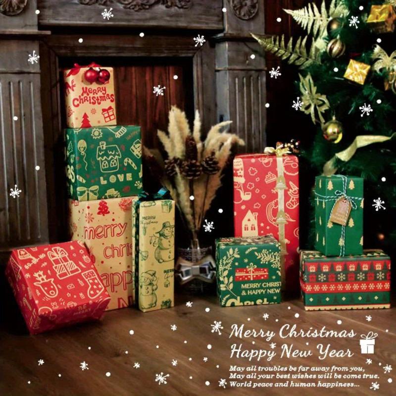 8pcs Gift Wrapping Paper Holiday Decoration Paper
