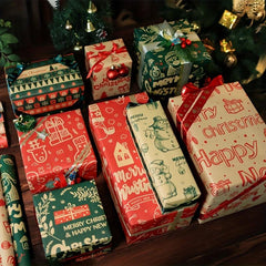 8pcs Gift Wrapping Paper Holiday Decoration Paper