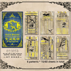 60 Sheets Writable Bronzing Decorative Book for Scrapbooking & Bullet Journals