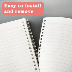 A5 B5 74 Sheets PP Waterproof Rainbow Clear Coil Notebook