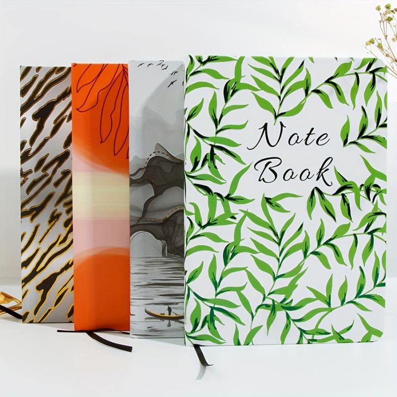 Retro Notebook Bronzing Notebooks 128 Pages, 6 Patterns