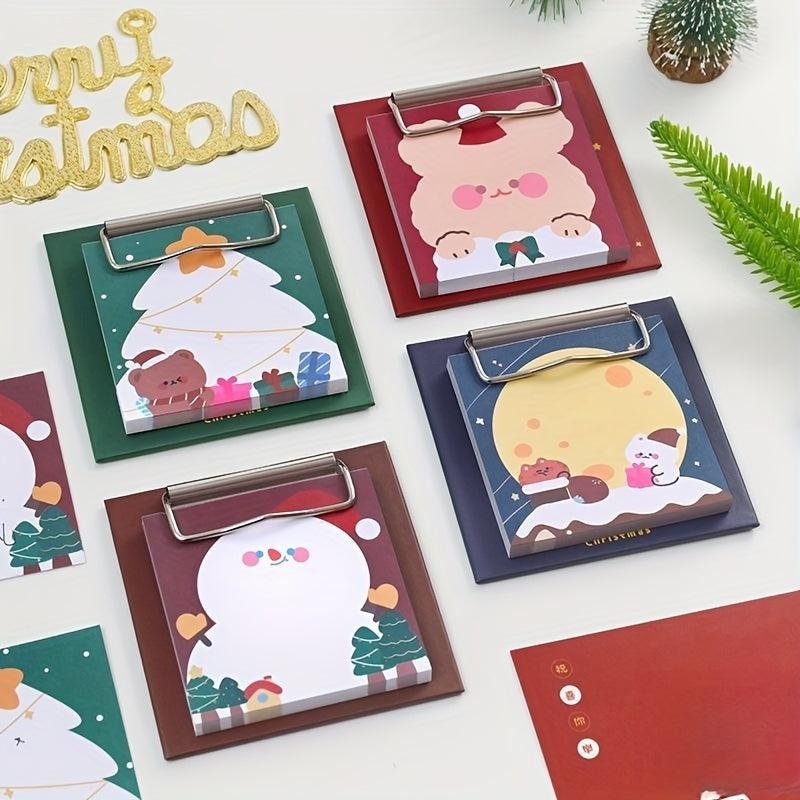 Christmas Clipboard Notepad Student Cartoon Non sticky Message Notepad