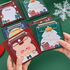 Christmas Clipboard Notepad Student Cartoon Non sticky Message Notepad