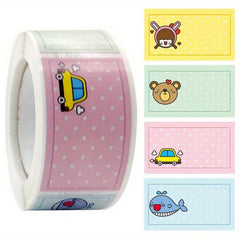 250pcs Cartoon Journal Stationery Stickers Name Preschool Baby Labels