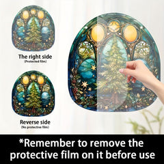 Christmas Tree Family Window Decoration Wall Hanging Retro