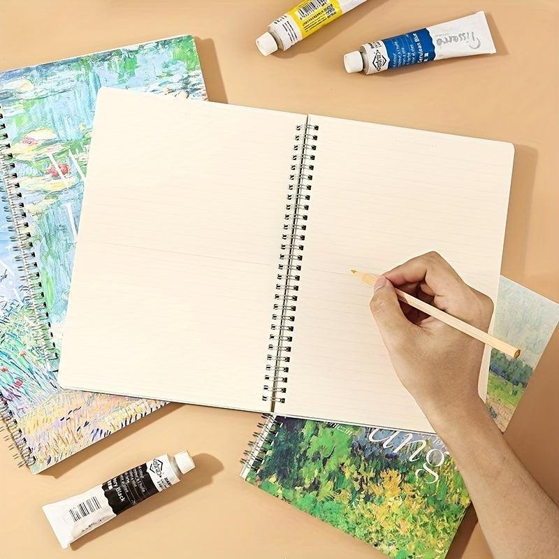 1pc Creative Coil Notebook Horizontal Line Notepad