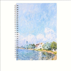 1pc Creative Coil Notebook Horizontal Line Notepad