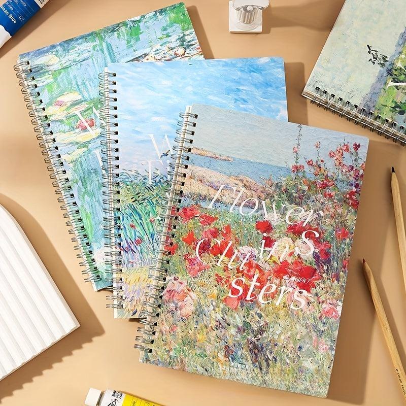 1pc Creative Coil Notebook Horizontal Line Notepad