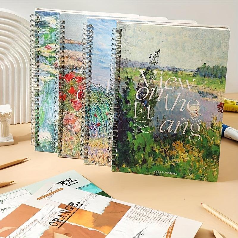 1pc Creative Coil Notebook Horizontal Line Notepad