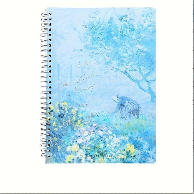 1pc Creative Coil Notebook Horizontal Line Notepad