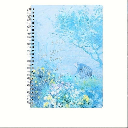 1pc Creative Coil Notebook Horizontal Line Notepad