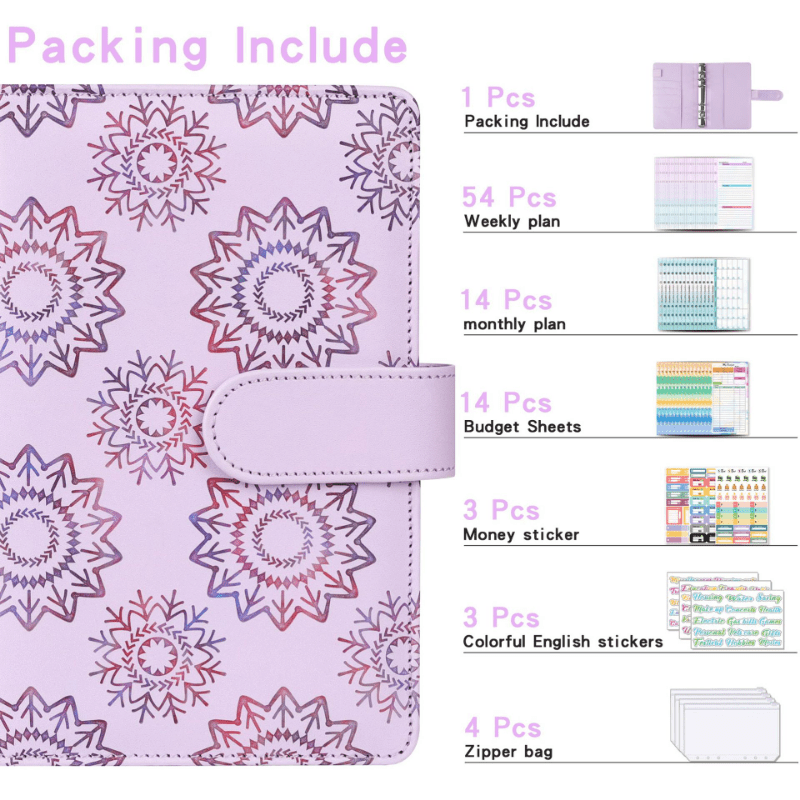 A6 Budget Planner Savings Notepad with Sticker
