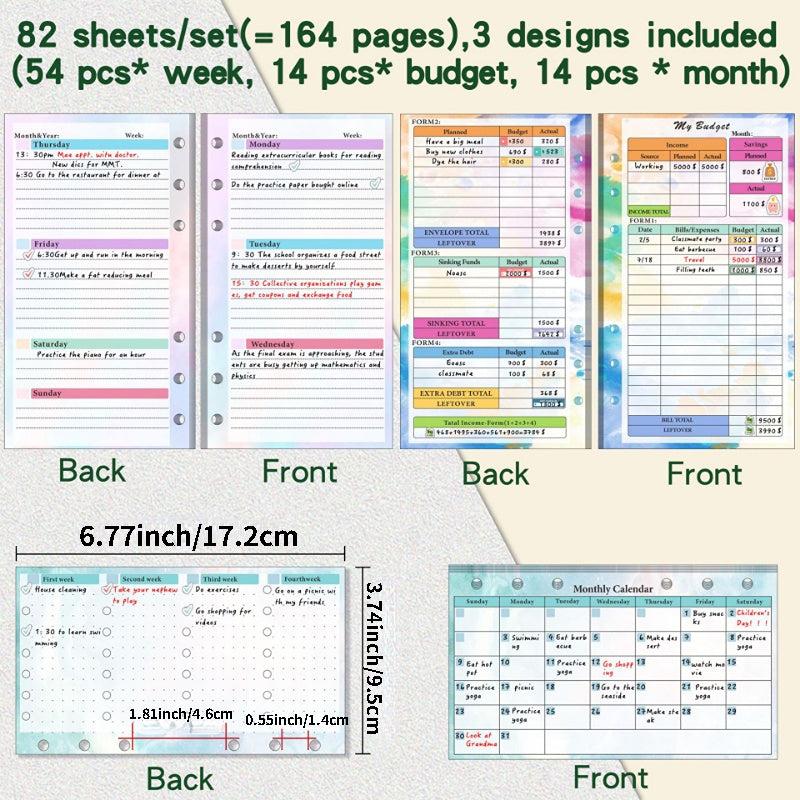 A6 Budget Planner Savings Notepad with Sticker