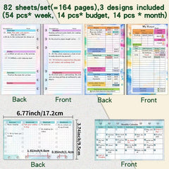 A6 Budget Planner Savings Notepad with Sticker