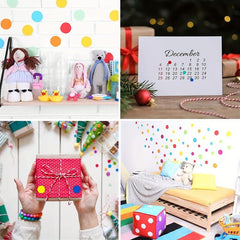 1400 PCS 20 Sheets Color Coding Labels Circle Dot Stickers Sticky Dots 10 Col