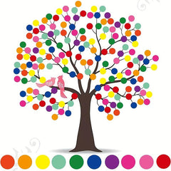 1400 PCS 20 Sheets Color Coding Labels Circle Dot Stickers Sticky Dots 10 Col