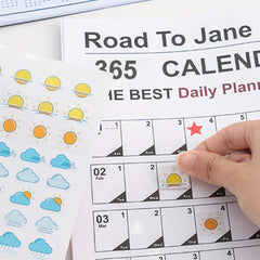 English Version Desk Calendar All Year Creative Planner