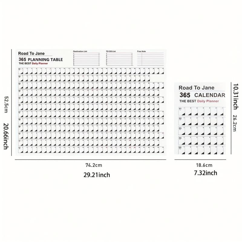 English Version Desk Calendar All Year Creative Planner
