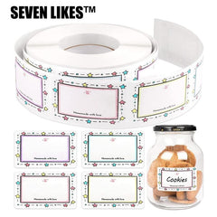 Set of 7 Border Name Stickers Roll - Marking Labels