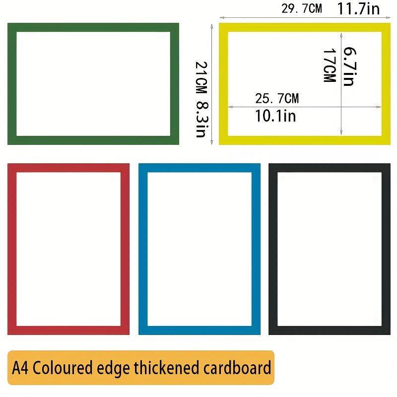 20sheets A4 210g Border Card Paper Thickened Hard Card Student Art Paper