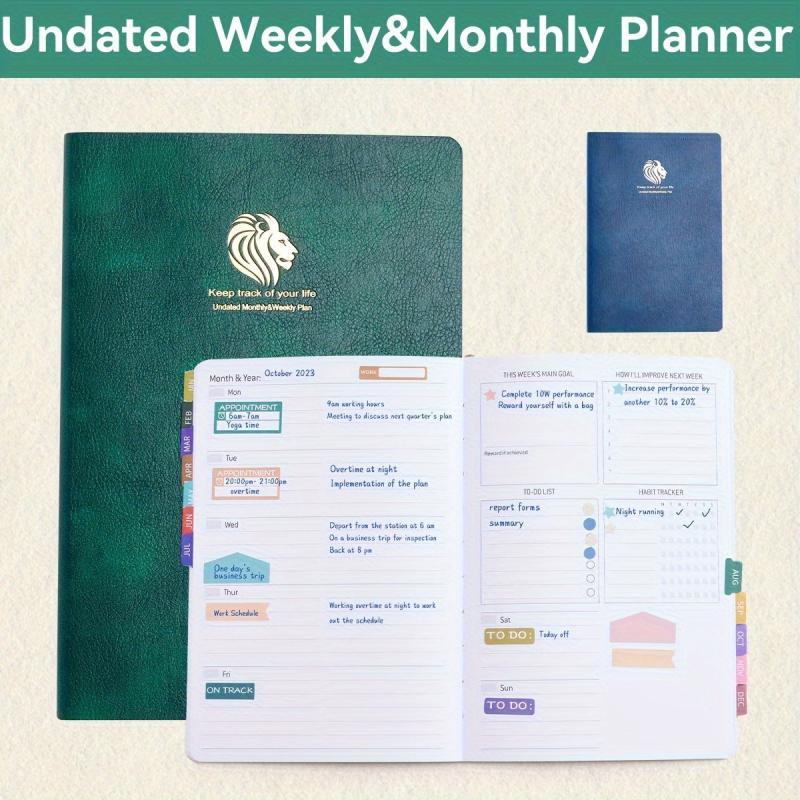 A5 Goal Planner Habit Tracker Gratitude Journal
