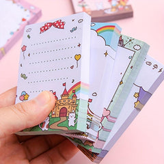 100 Sheets Cartoon Sticky Notes Self-adhesive Stationery