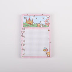 100 Sheets Cartoon Sticky Notes Self-adhesive Stationery