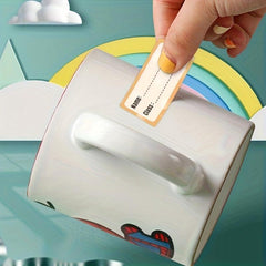 Waterproof Cartoon Name Sticker for School Water Bottle - Self-adhesive Label
