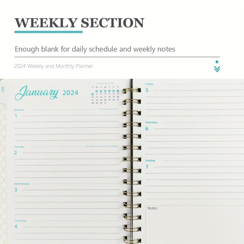 Academic Planner Weekly And Monthly Planner For Woman Daily Planner Calendar