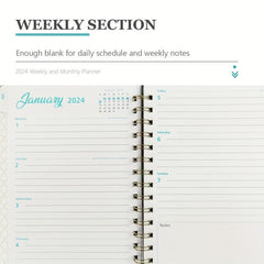 Academic Planner Weekly And Monthly Planner For Woman Daily Planner Calendar