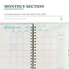Academic Planner Weekly And Monthly Planner For Woman Daily Planner Calendar