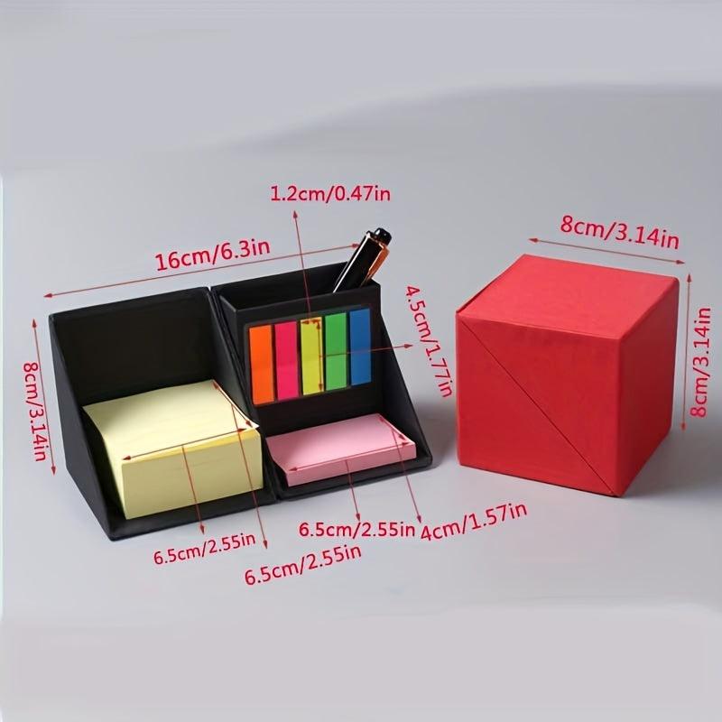 Rotating Creative Sticky Note Box with Mini Sticker Box
