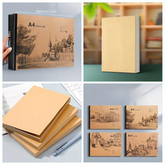 A4 Sketch Art Picture Book, Thickened Cowhide Paper College Student Book