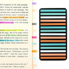 Retro Sticky Notes Student Word Record Book Thin Transparent Label Index Sticker