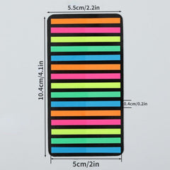 Retro Sticky Notes Student Word Record Book Thin Transparent Label Index Sticker