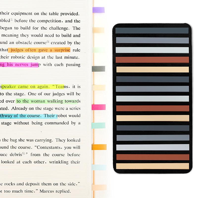 Retro Sticky Notes Student Word Record Book Thin Transparent Label Index Sticker