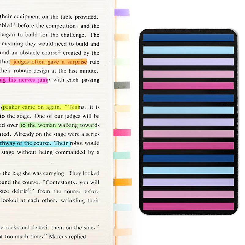 Retro Sticky Notes Student Word Record Book Thin Transparent Label Index Sticker