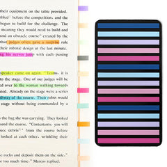 Retro Sticky Notes Student Word Record Book Thin Transparent Label Index Sticker