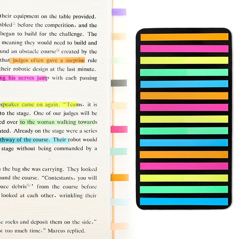 Retro Sticky Notes Student Word Record Book Thin Transparent Label Index Sticker