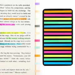 Retro Sticky Notes Student Word Record Book Thin Transparent Label Index Sticker