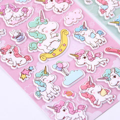 Unicorn 3D Puffy Stickers for Students Bulk Scrapbooking Foam