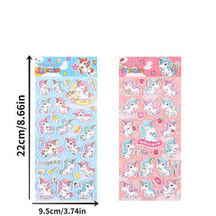 Unicorn 3D Puffy Stickers for Students Bulk Scrapbooking Foam