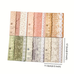 21pcs Vintage Scrapbook Paper Floral Scrapbooking Supplies