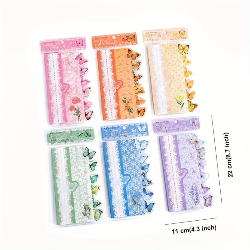 30 Sheets Vintage Flower Butterfly Scrapbook Paper Kit Non Sticky Paper Kits