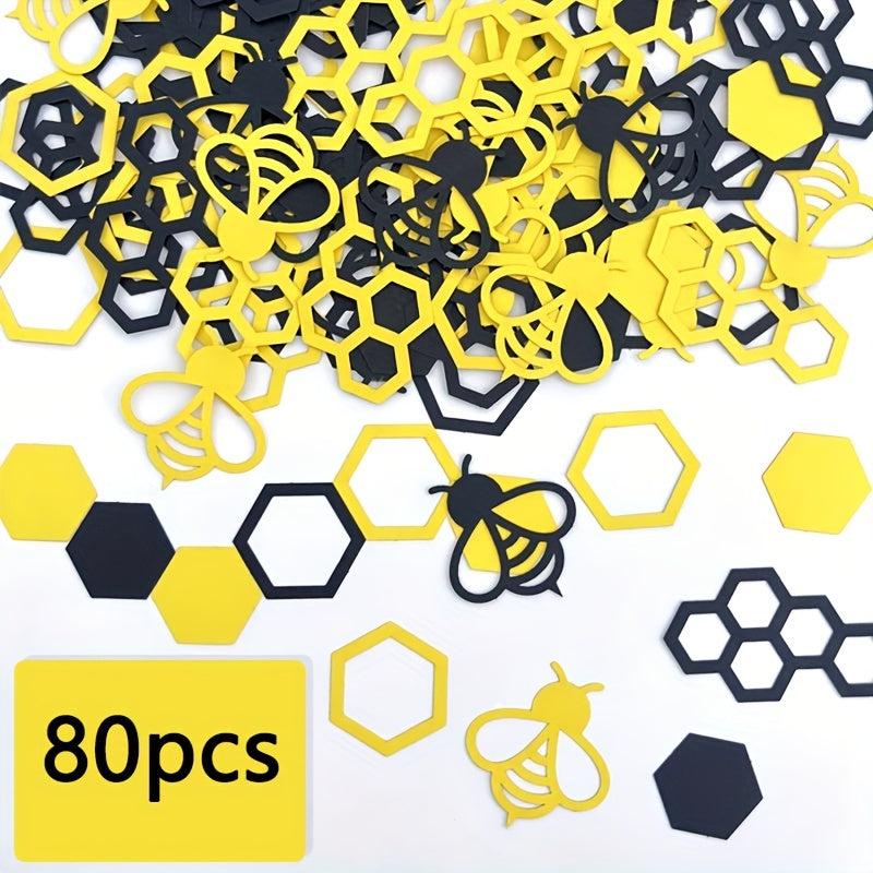 80pcs Bee Confetti Baby Baptism Party Decorations DIY Crafts