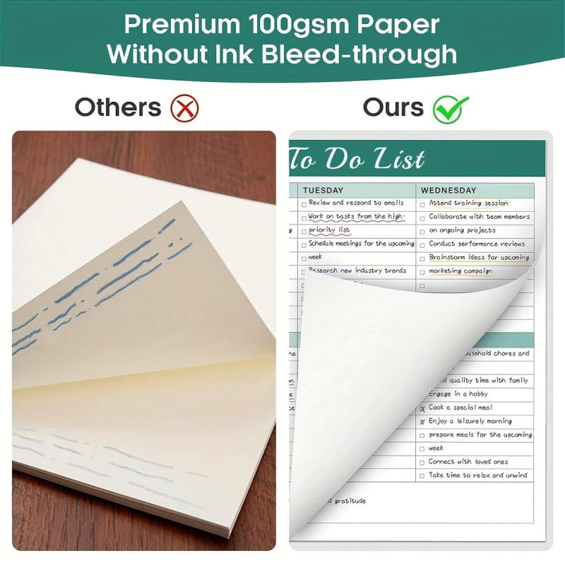 Weekly Planner Pad 52 Tear Off Sheets Undated Weekly Desk Planner