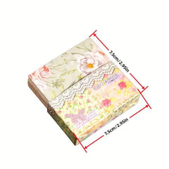 200pcs December Garden Series Retro Hand Ledger Decoration Collage Base Material