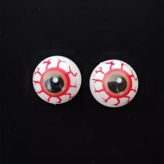 2pcs Halloween Colored Eyeball Trick Props Ghost Eye Semi round Bowl