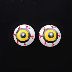 2pcs Halloween Colored Eyeball Trick Props Ghost Eye Semi round Bowl